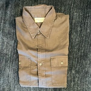 John Elliott Grey Medium Button Down
